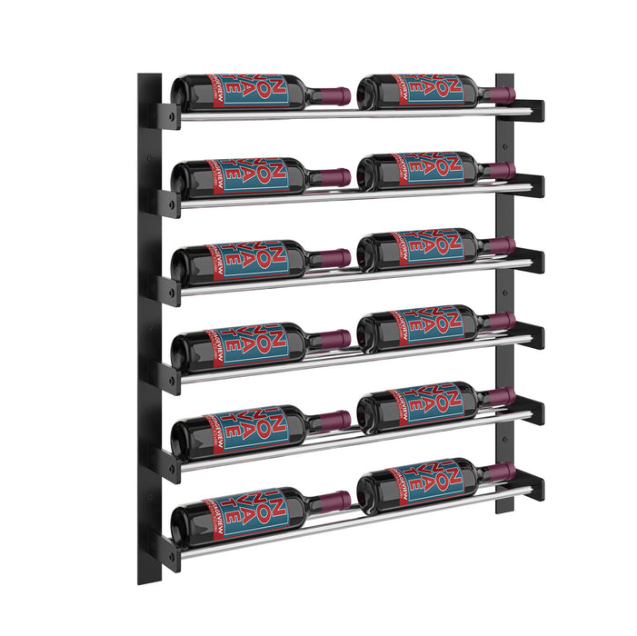 VintageView Evolution Wine Wall 30″ 2C Wall Mounted Wine Rack System (12 to 36 bottles)
