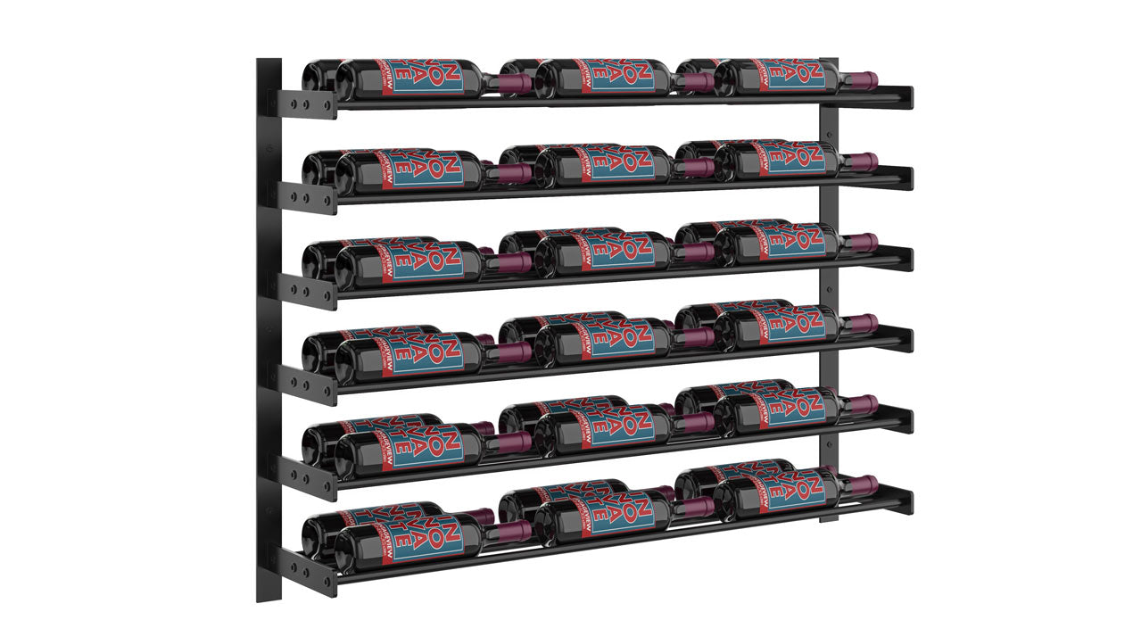 VintageView Evolution Wine Wall 30″ Wall Mounted Wine Rack System (18 to 54 bottles)