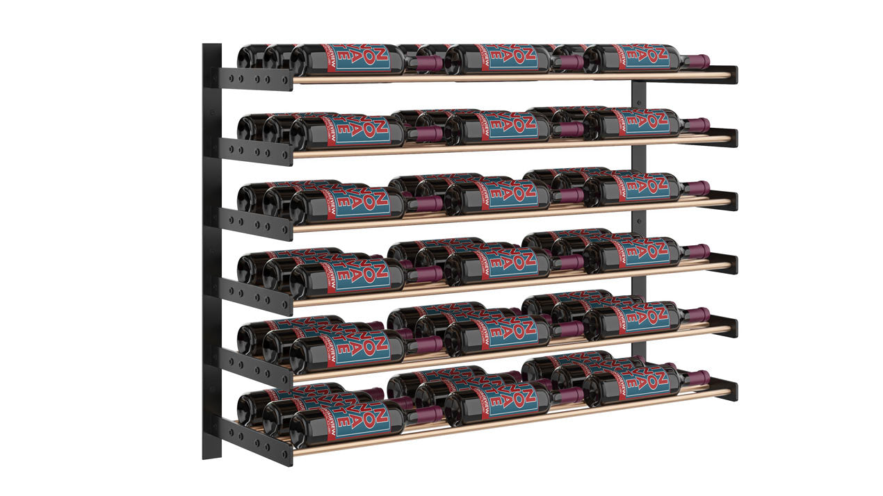 VintageView Evolution Wine Wall 30″ Wall Mounted Wine Rack System (18 to 54 bottles)