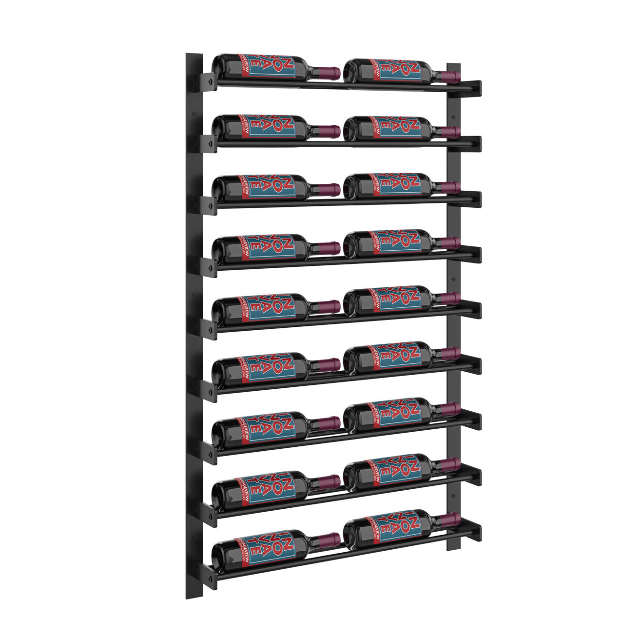 VintageView Evolution Wine Wall 45″ 2C Wall Mounted Wine Rack System (18 to 54 bottles)