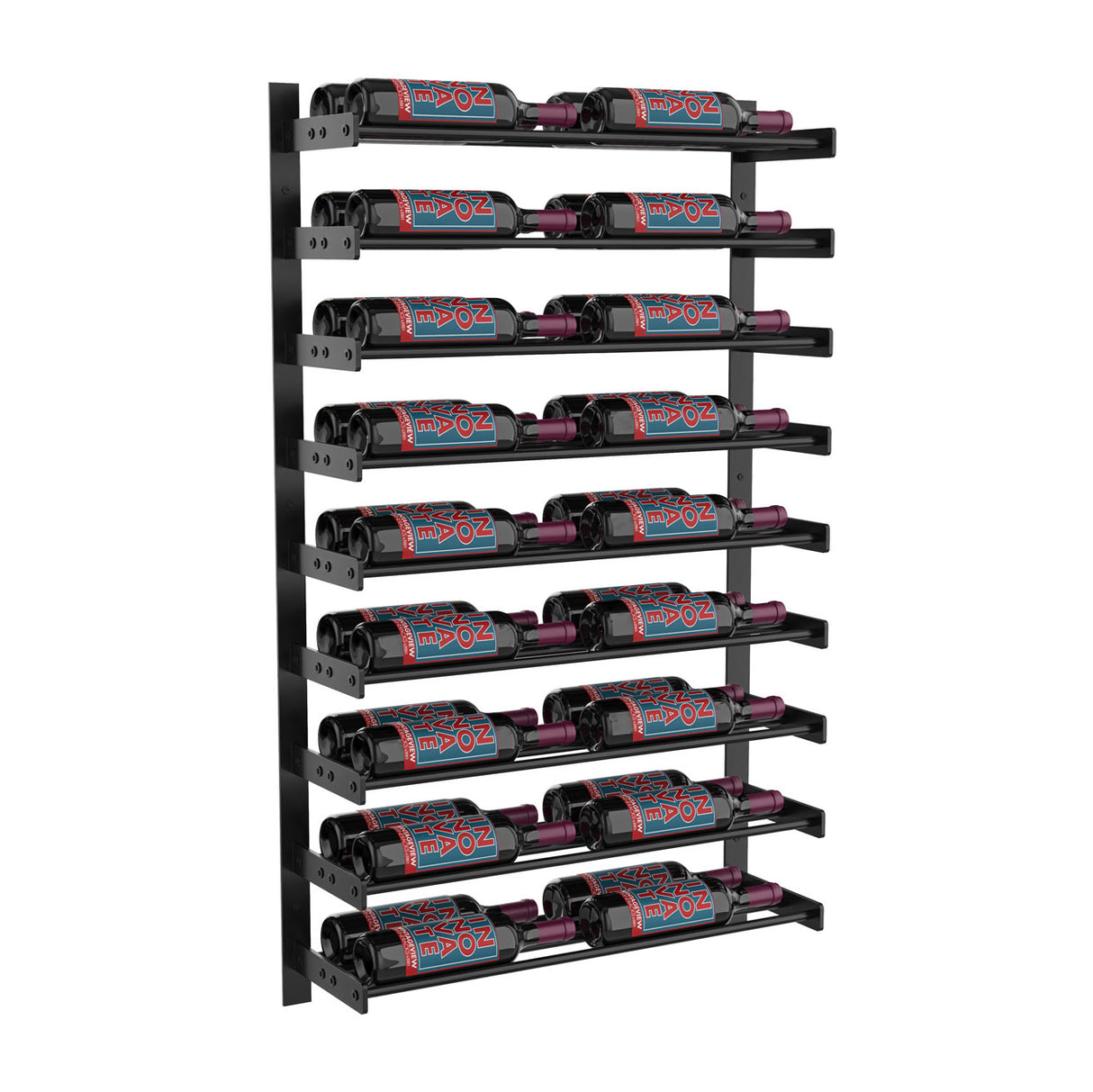 VintageView Evolution Wine Wall 45″ 2C Wall Mounted Wine Rack System (18 to 54 bottles)