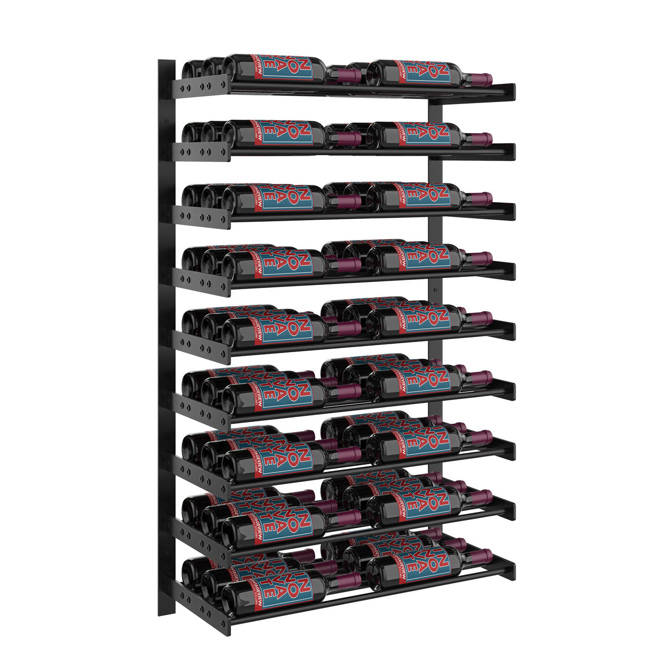 VintageView Evolution Wine Wall 45″ 2C Wall Mounted Wine Rack System (18 to 54 bottles)