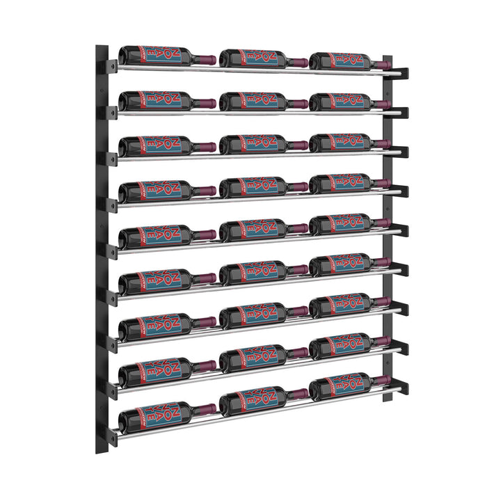 VintageView Evolution Wine Wall 45″ 3C Wall Mounted Wine Rack System (27 to 81 bottles)