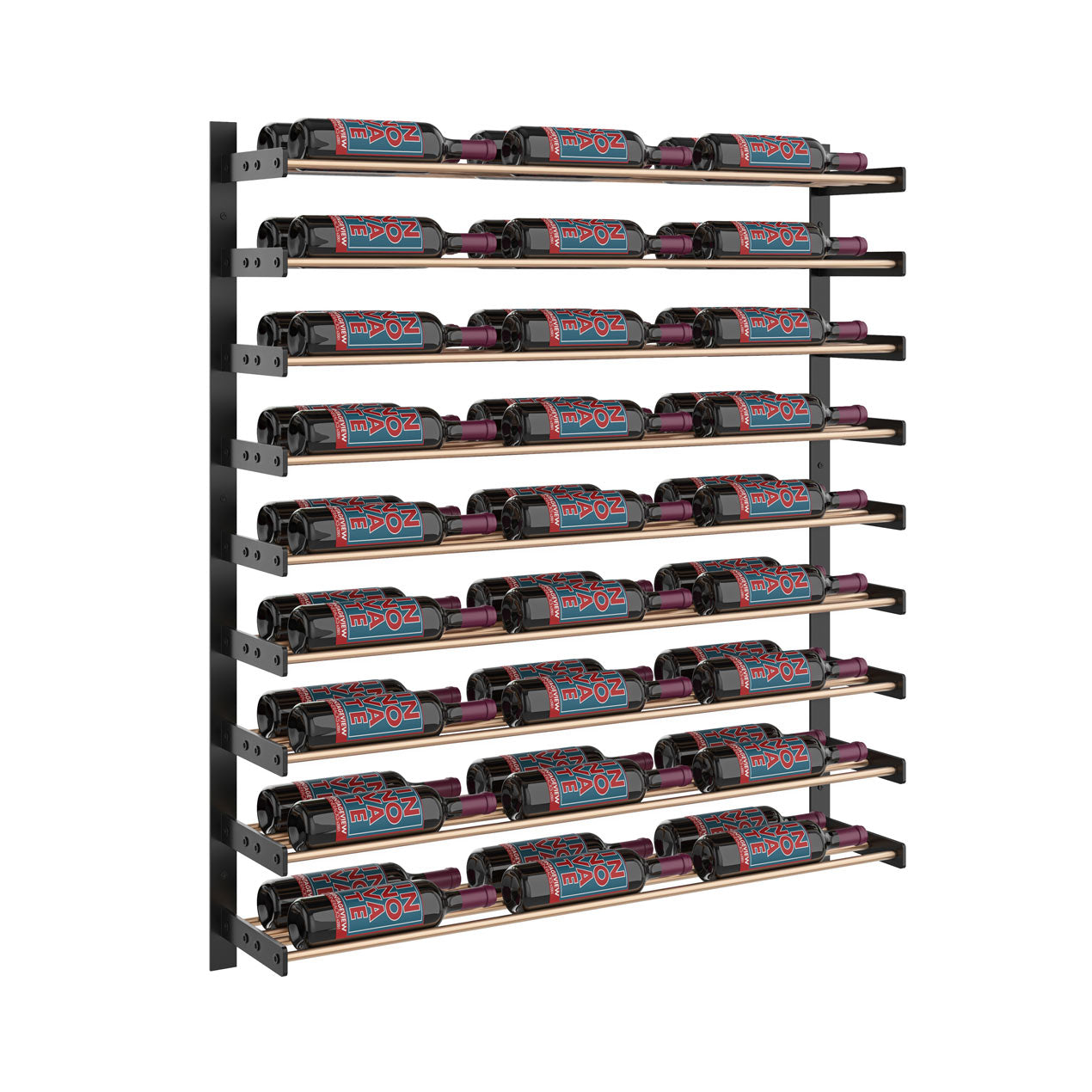 VintageView Evolution Wine Wall 45″ 3C Wall Mounted Wine Rack System (27 to 81 bottles)