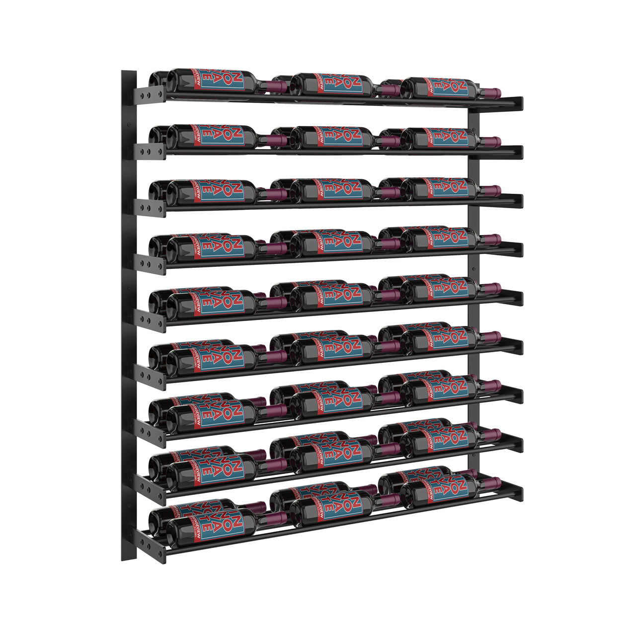 VintageView Evolution Wine Wall 45″ 3C Wall Mounted Wine Rack System (27 to 81 bottles)