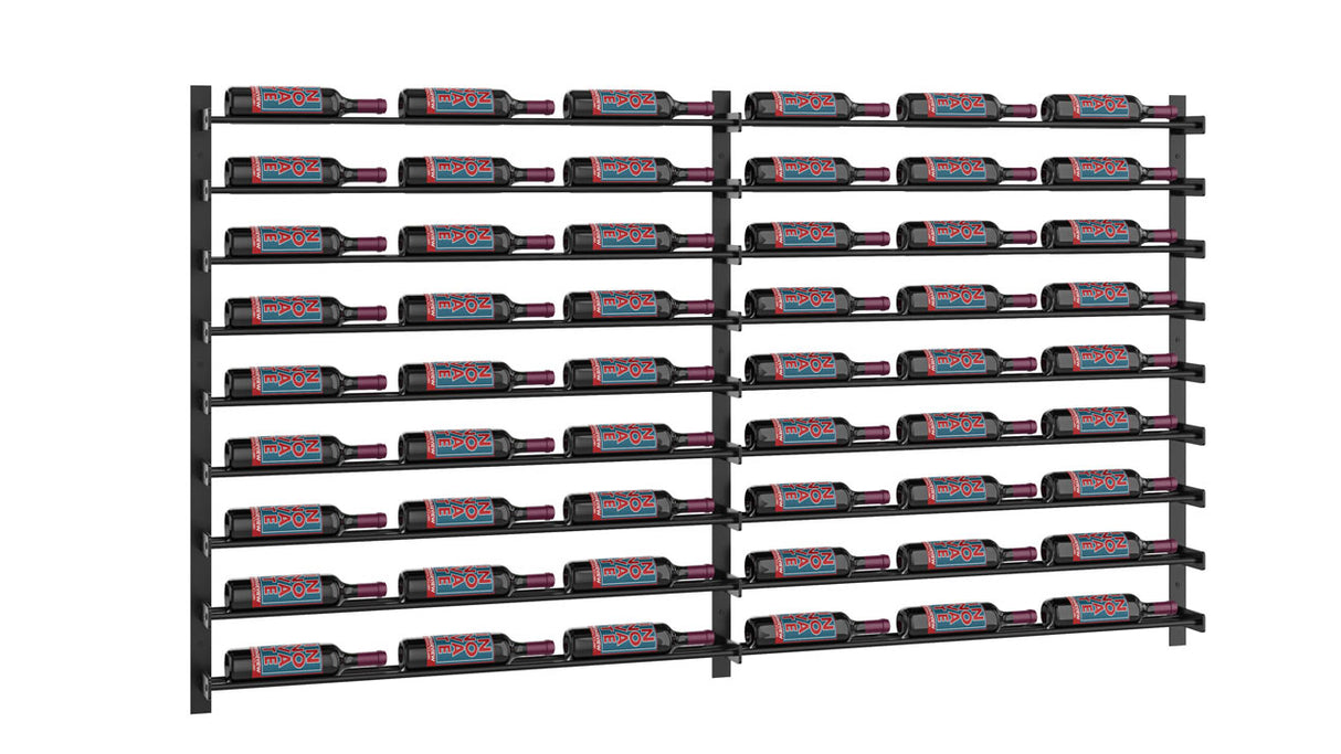 VintageView Evolution Wine Wall 45″ Wall Mounted Wine Rack Kit (54 to 162 bottles)