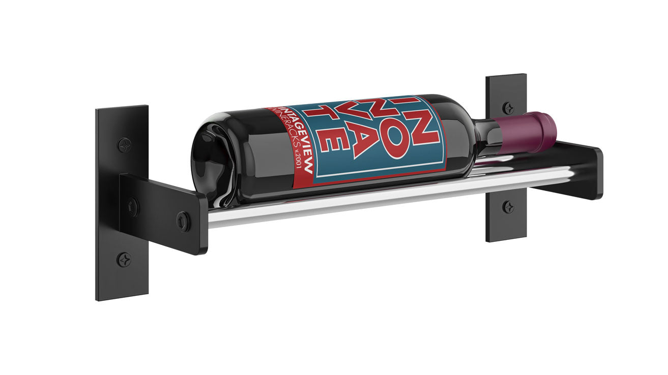 VintageView Evolution Wine Wall 5″ 1C Wall Mounted Wine Rack System (1 to 3 bottles)