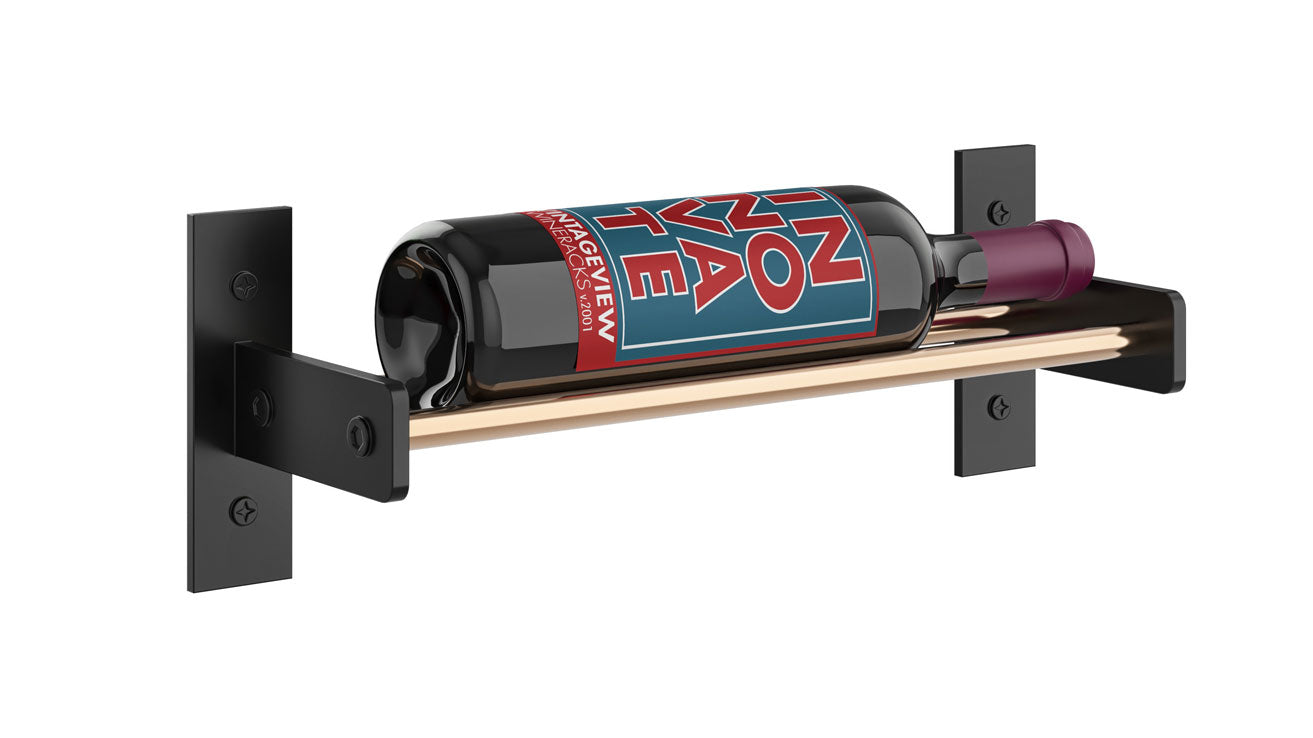 VintageView Evolution Wine Wall 5″ 1C Wall Mounted Wine Rack System (1 to 3 bottles)