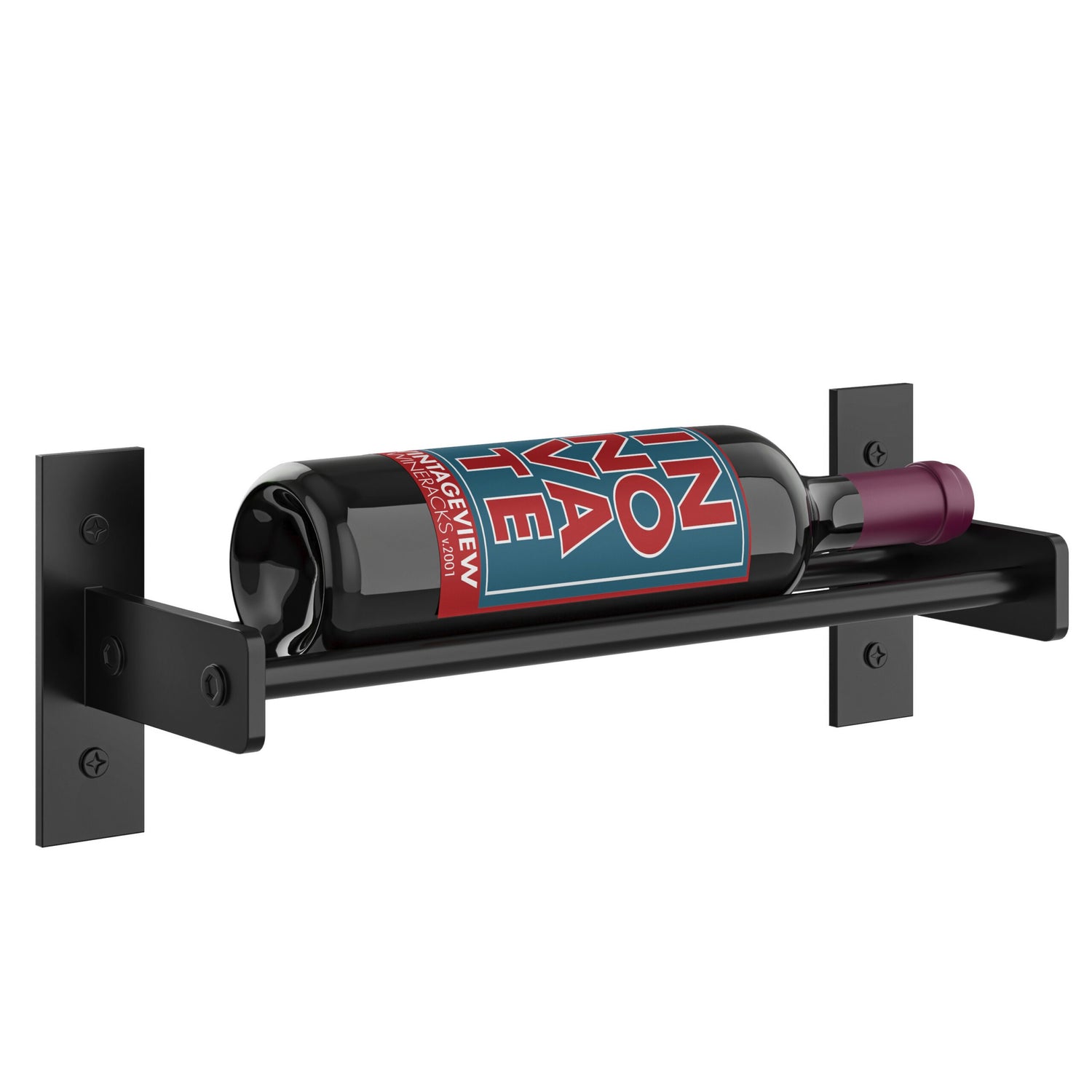 VintageView Evolution Wine Wall 5″ 1C Wall Mounted Wine Rack System (1 to 3 bottles)