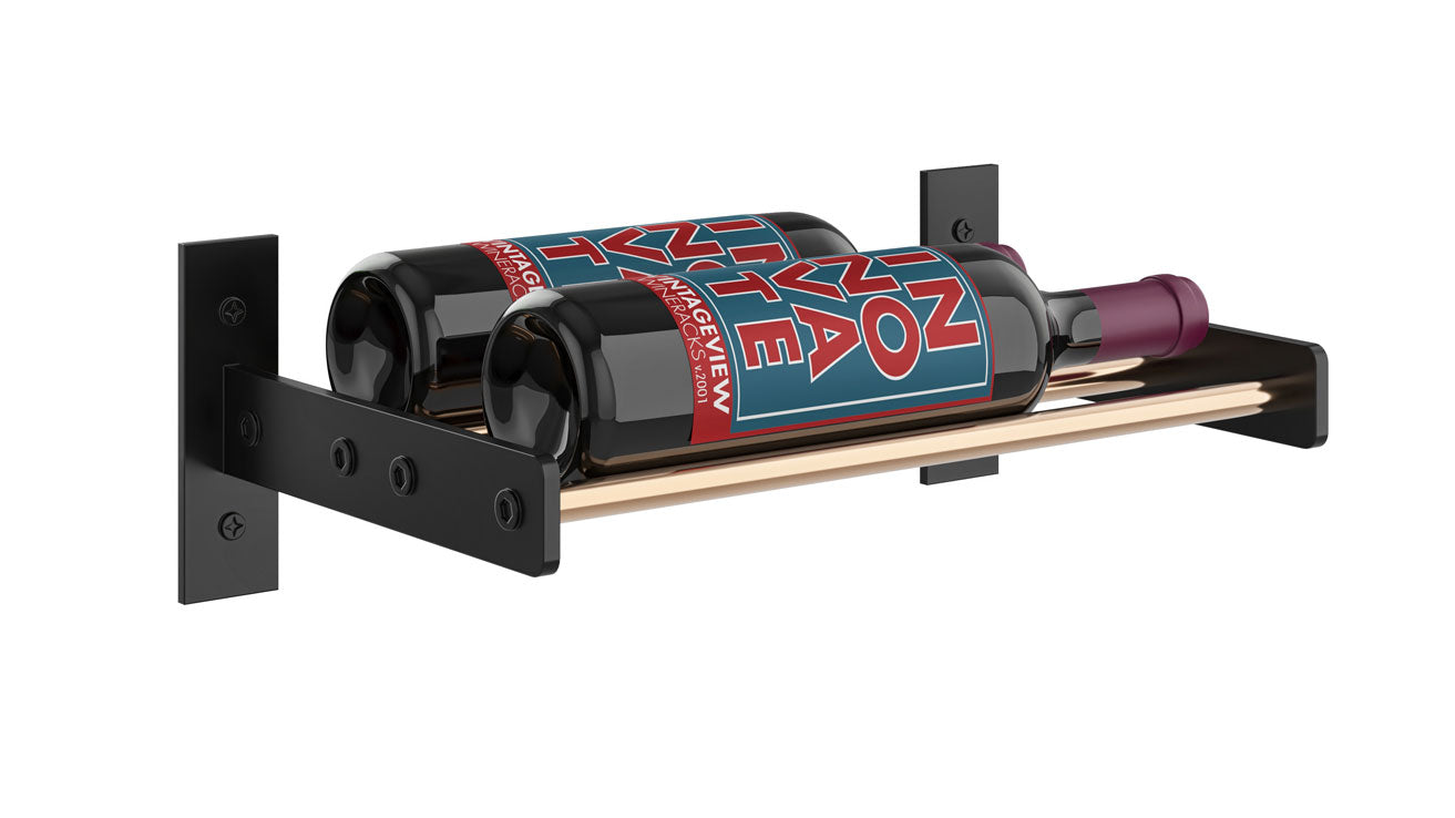 VintageView Evolution Wine Wall 5″ 1C Wall Mounted Wine Rack System (1 to 3 bottles)