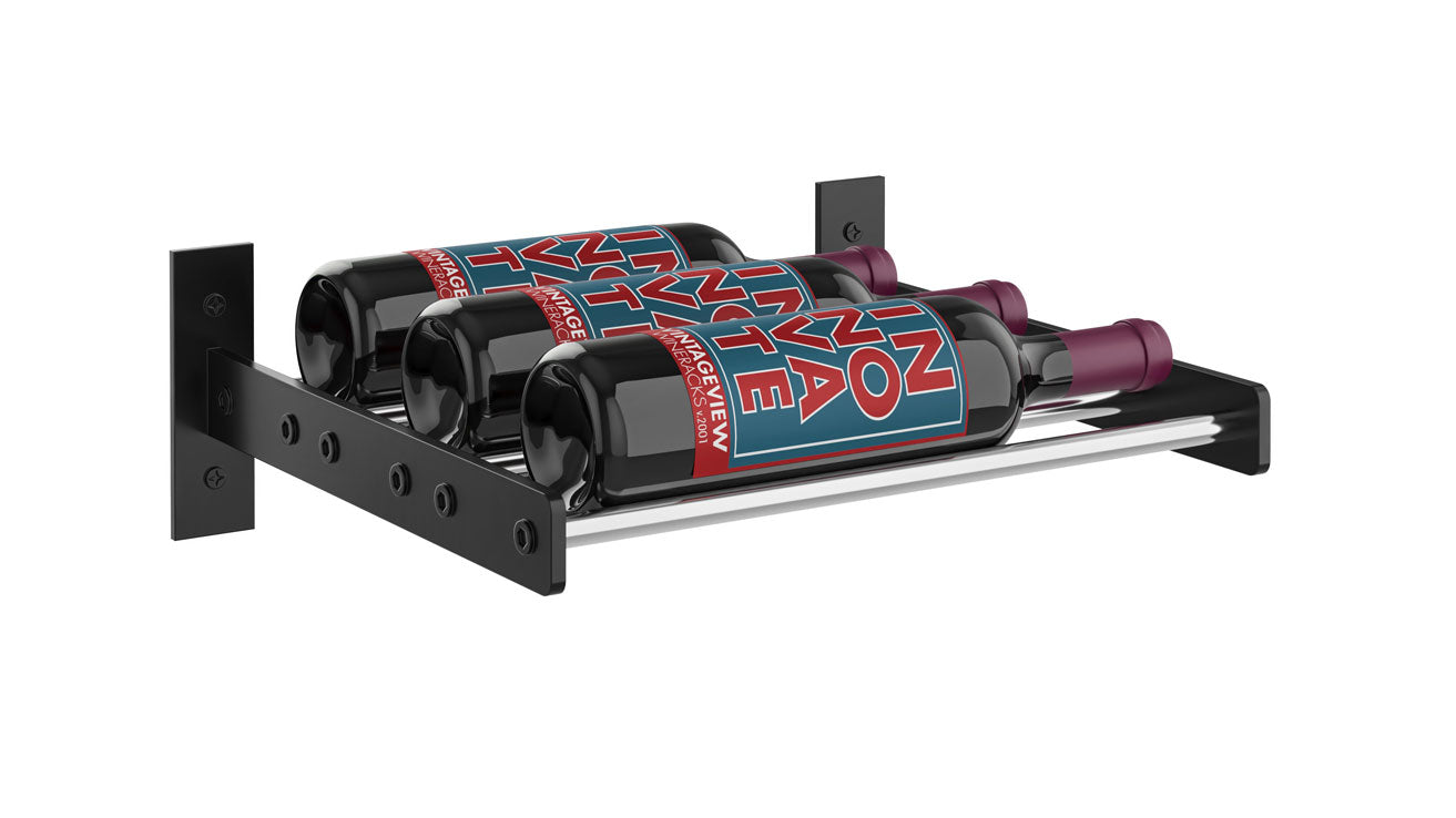 VintageView Evolution Wine Wall 5″ 1C Wall Mounted Wine Rack System (1 to 3 bottles)