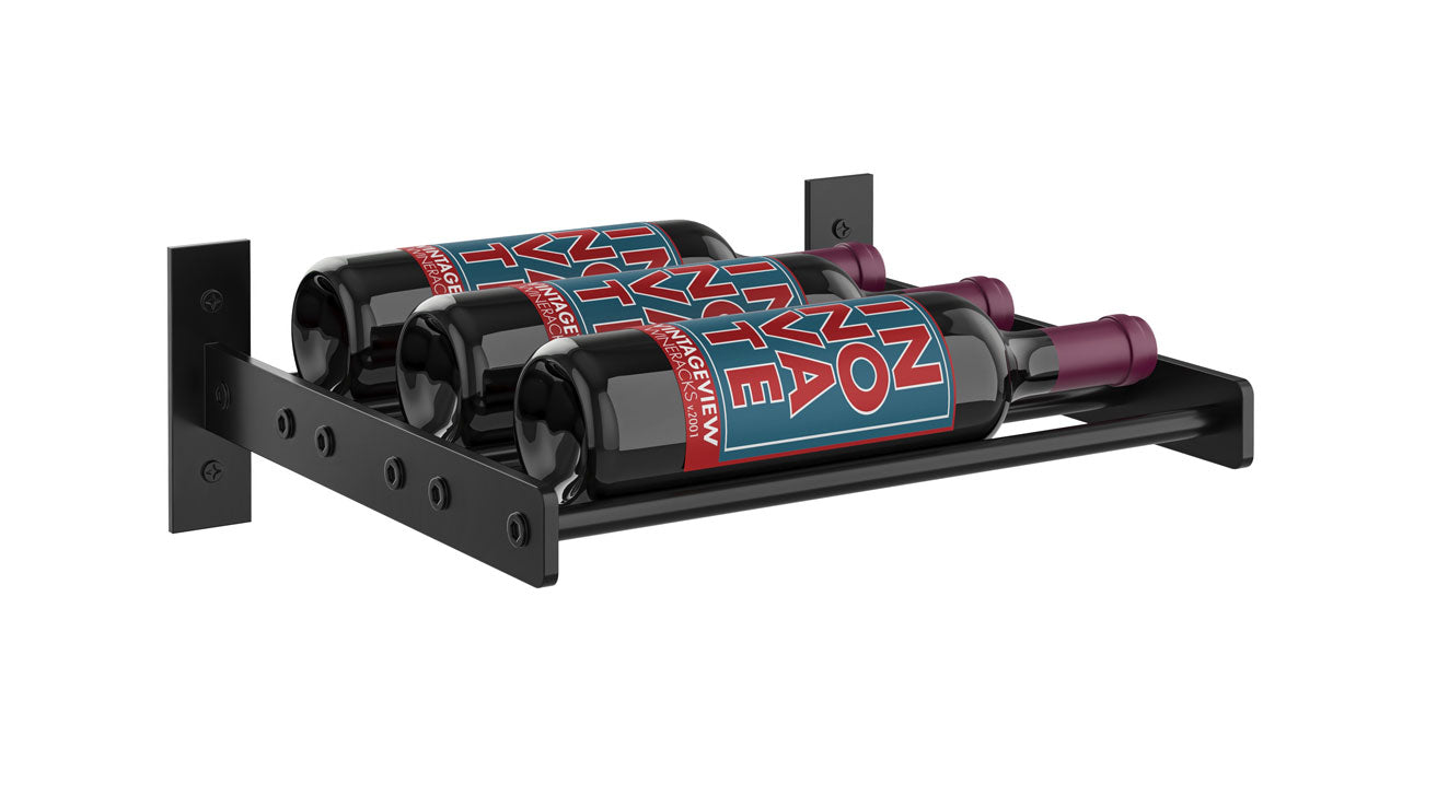 VintageView Evolution Wine Wall 5″ 1C Wall Mounted Wine Rack System (1 to 3 bottles)