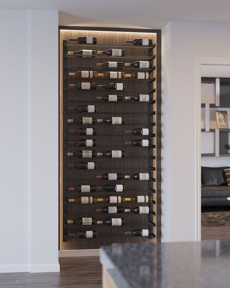 VintageView Evolution Wine Wall 5″ 3C Wall Mounted Wine Rack System (3 to 9 bottles)