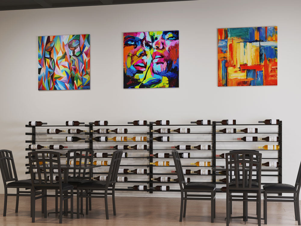 VintageView Evolution Wine Wall 5″ 3C Wall Mounted Wine Rack System (3 to 9 bottles)