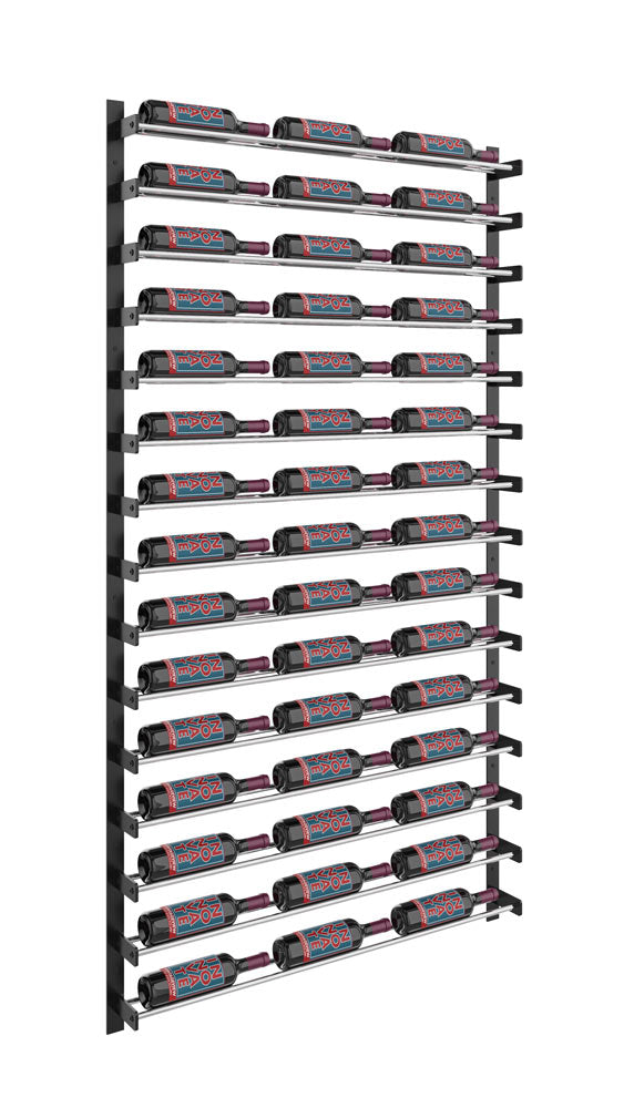VintageView Evolution Wine Wall 75″ 3C Wall Mounted Wine Rack Kit (45 to 135 bottles)