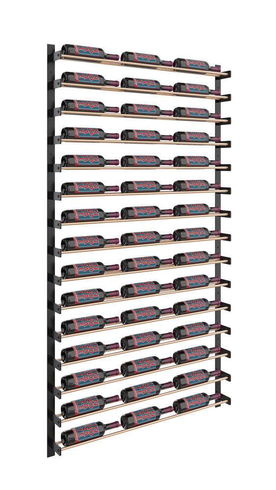 VintageView Evolution Wine Wall 75″ 3C Wall Mounted Wine Rack Kit (45 to 135 bottles)