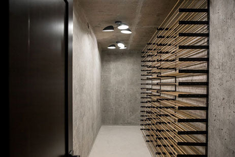 VintageView Evolution Wine Wall 75″ 3C Wall Mounted Wine Rack Kit (45 to 135 bottles)