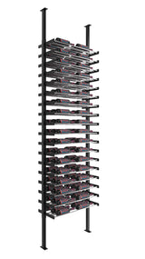 VintageView Evolution Wine Wall Post 10′ 2C Kit: Label Forward Wine Rack Kit (2 sided, 72 to 144 bottles)