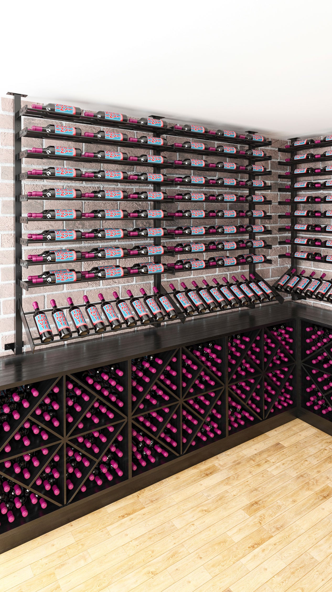 VintageView Evolution Wine Wall Post 2-inch Standoff Bracket