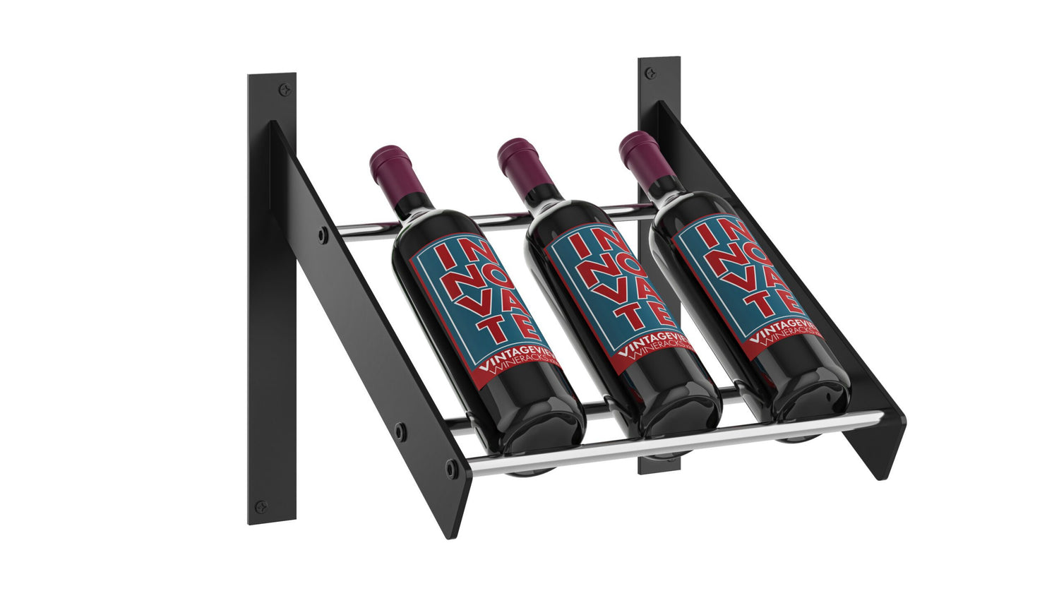 VintageView Evolution Wine Wall Presentation Row Wine Rack (3-9 bottles)