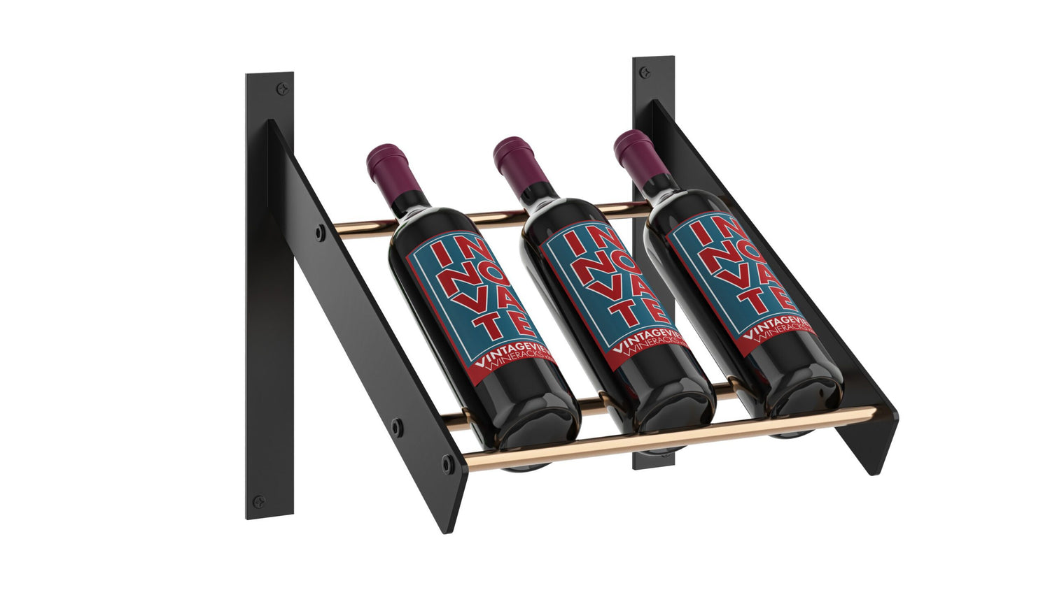 VintageView Evolution Wine Wall Presentation Row Wine Rack (3-9 bottles)