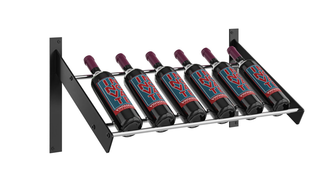 Small chrome shop wine rack