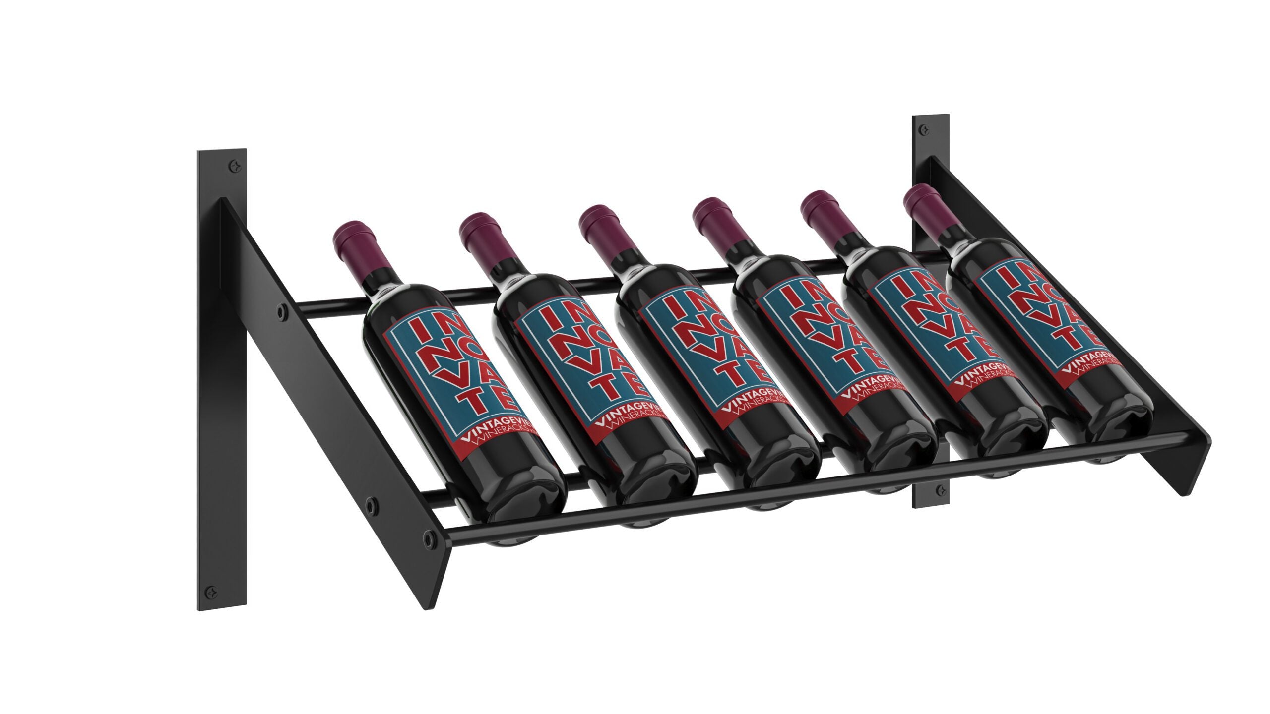 VintageView Evolution Wine Wall Presentation Row Wine Rack (3-9 bottles)