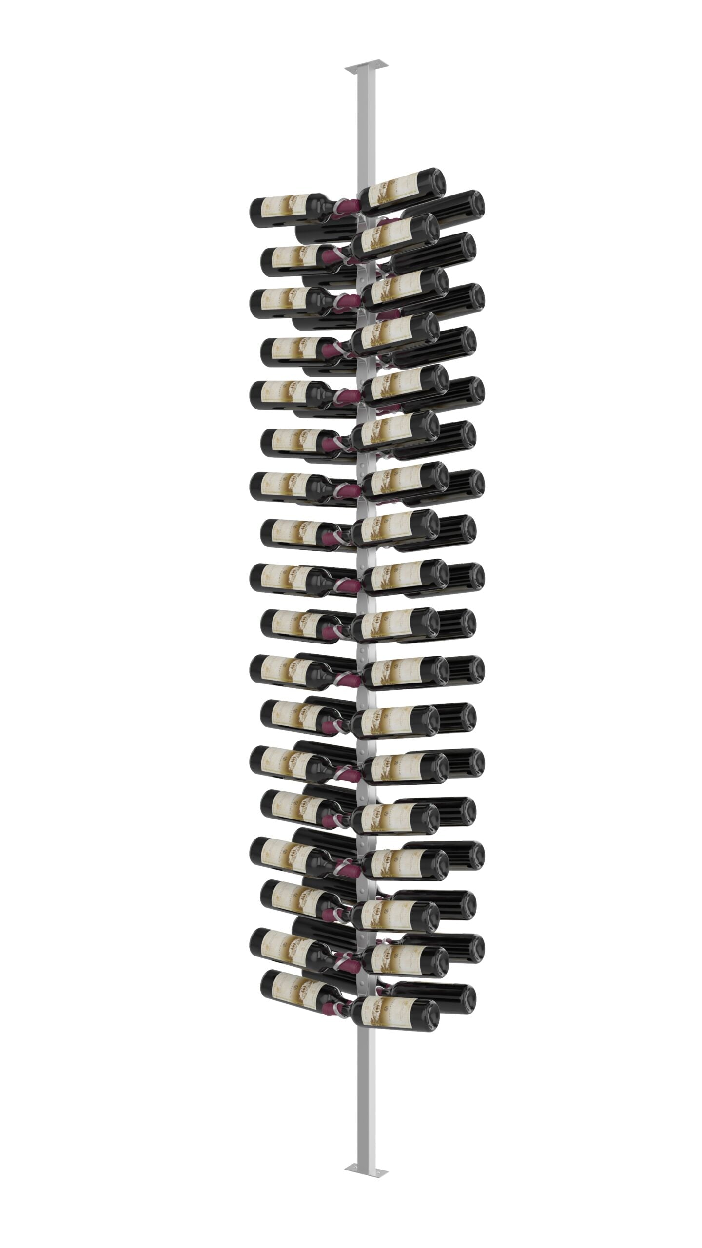 W Series Double Sided Floating Wine Rack Kit 10 (floor-to-ceiling display)  - VintageView
