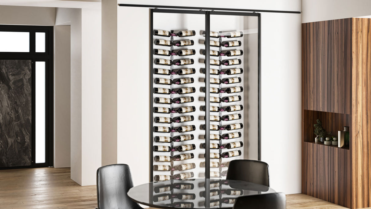 VintageView Helix Dual 20 (minimalist wall mounted metal wine rack kit)