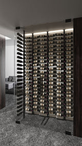 VintageView Helix Dual 20 (minimalist wall mounted metal wine rack kit)