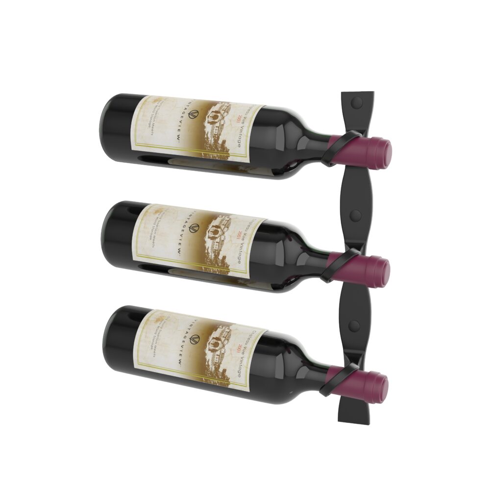 VintageView Helix Single 15 (minimalist wall mounted metal wine rack)