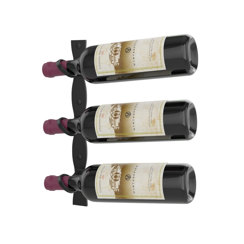 VintageView Helix Single 15 (minimalist wall mounted metal wine rack)