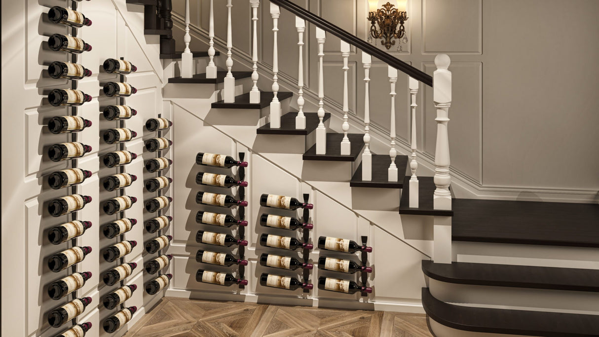 VintageView Helix Single 30 (minimalist wall mounted metal wine rack kit)