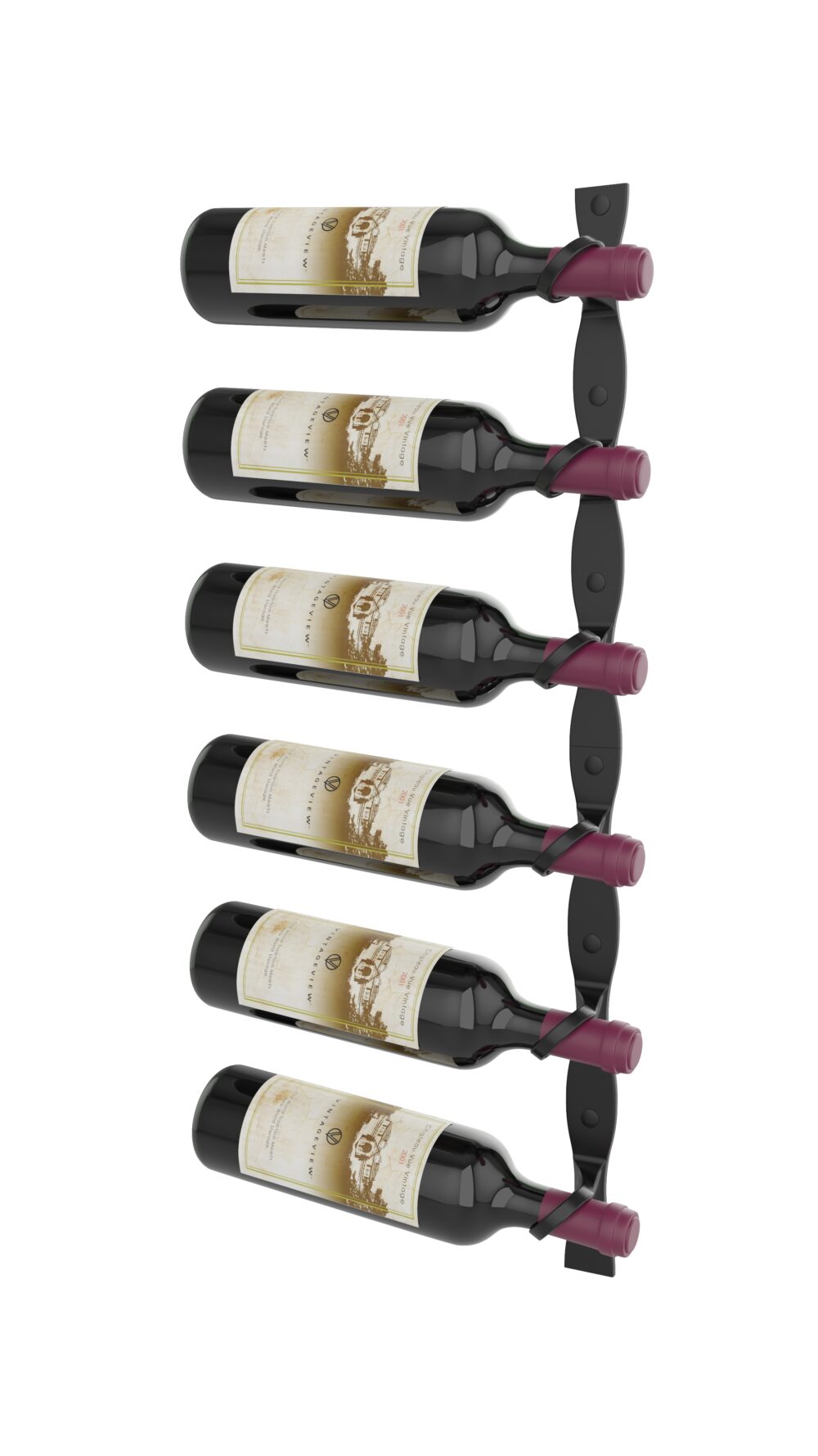 Vino Pins Metal Wine Rack - Wall Mounted Wine Racks by VintageView