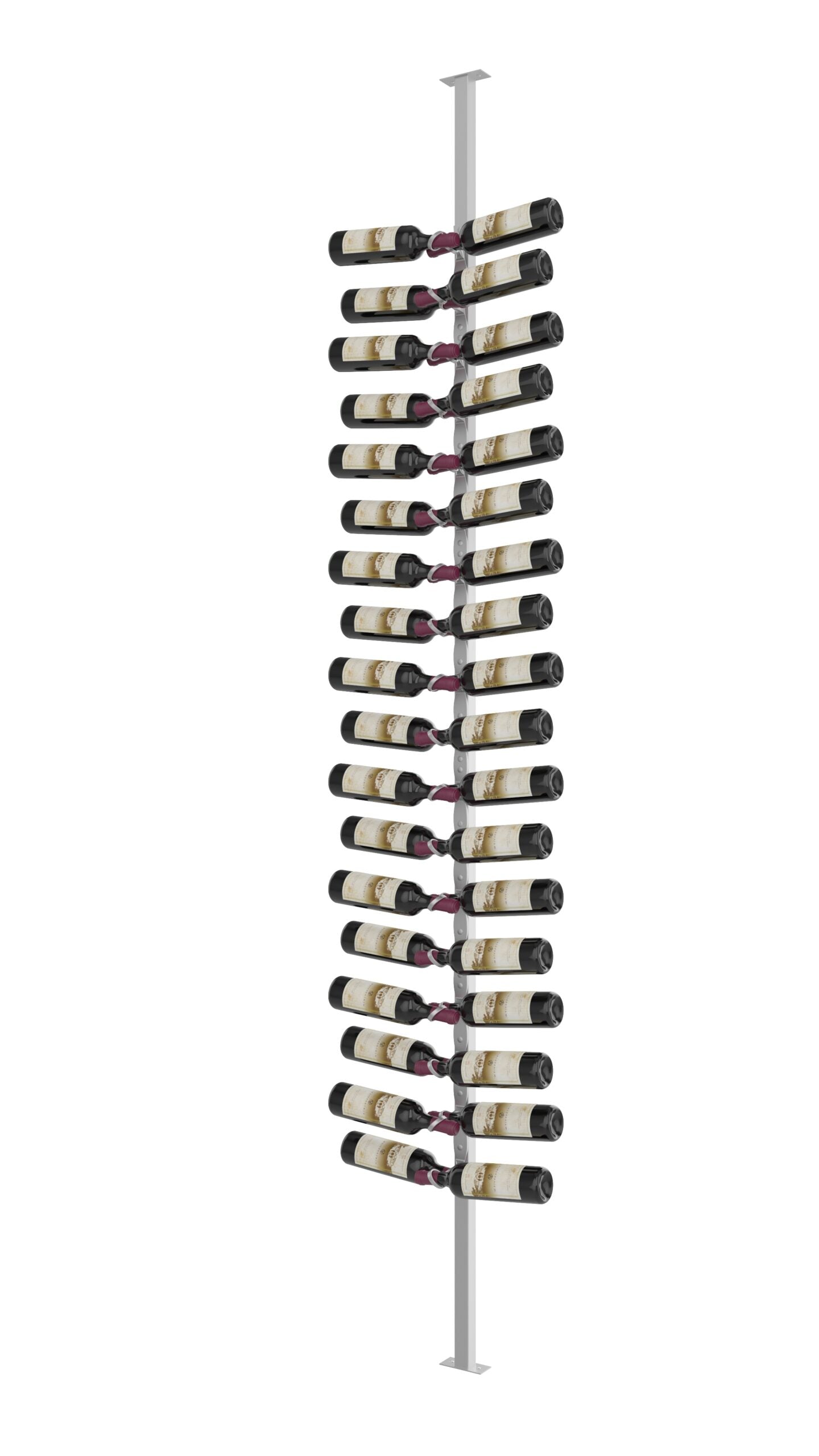https://winecellarhq.com/cdn/shop/products/VintageView-Helix-Single-Sided-Wine-Rack-Post-Kit-10-complete-floor-to-ceiling-mounted-bottle-storage-system-Dual-Cool-Gray.jpg?v=1677093970
