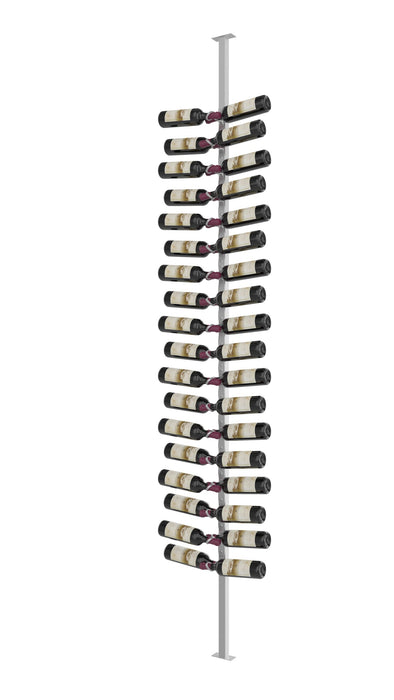 VintageView Helix Single Sided Wine Rack Post Kit 10 (complete floor-to-ceiling mounted bottle storage system)