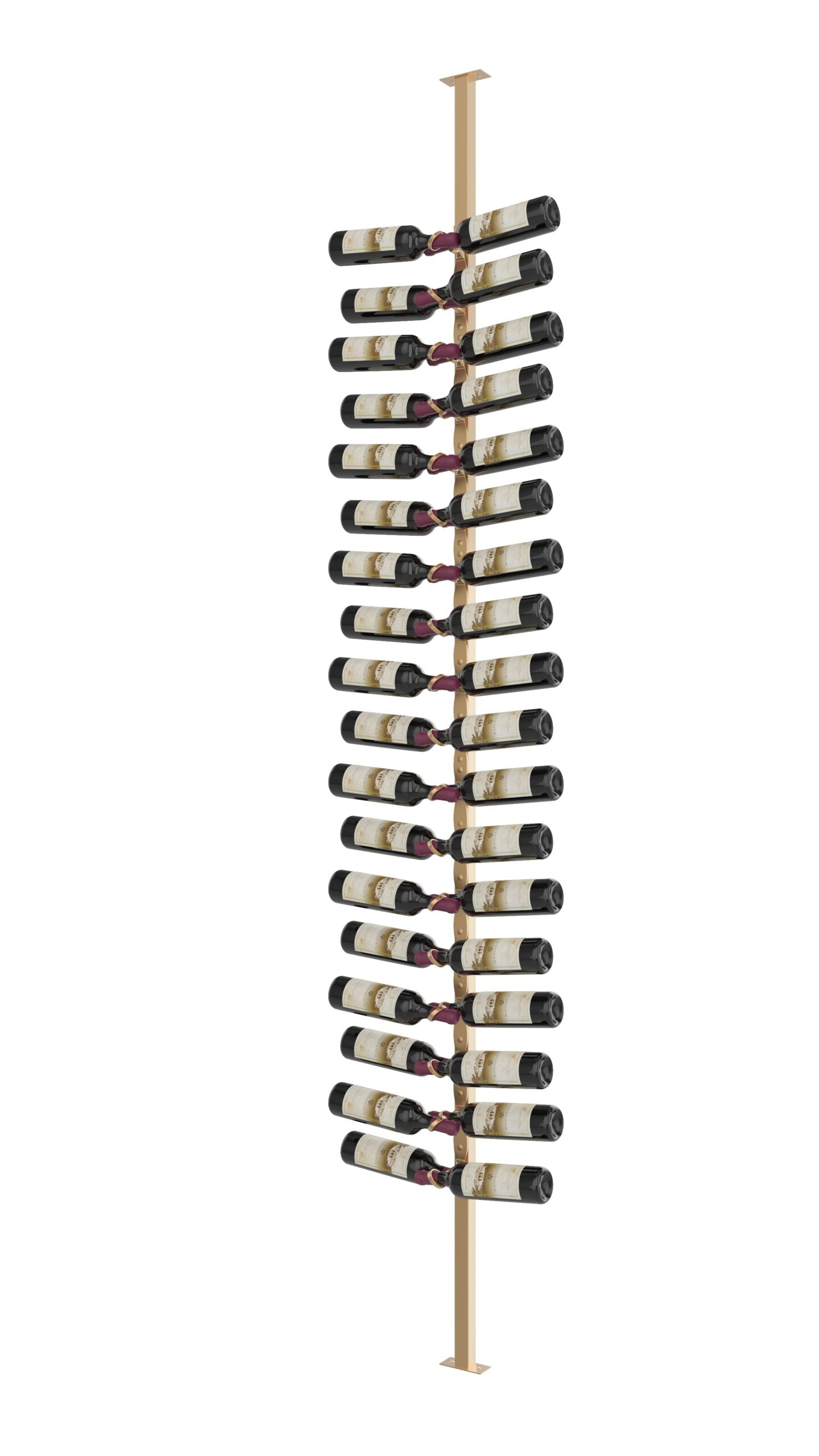 https://winecellarhq.com/cdn/shop/products/VintageView-Helix-Single-Sided-Wine-Rack-Post-Kit-10-complete-floor-to-ceiling-mounted-bottle-storage-system-Dual-Golden-Bronze.jpg?v=1677093970