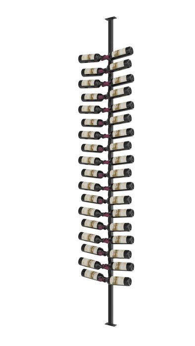 VintageView Helix Single Sided Wine Rack Post Kit 10 (complete floor-to-ceiling mounted bottle storage system)