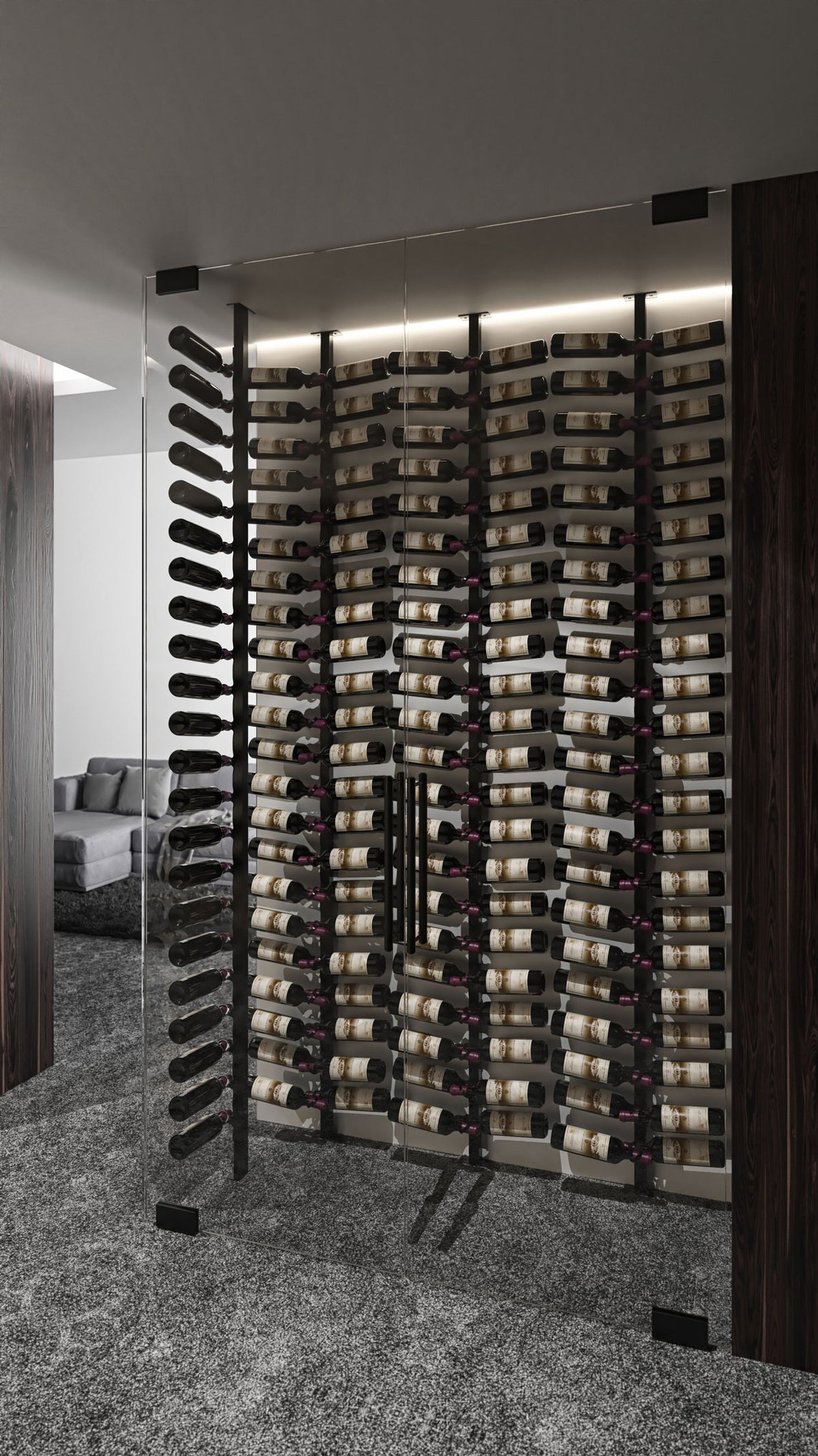 VintageView Helix Wine Rack Post 2 Extension (floor-to-ceiling support ...
