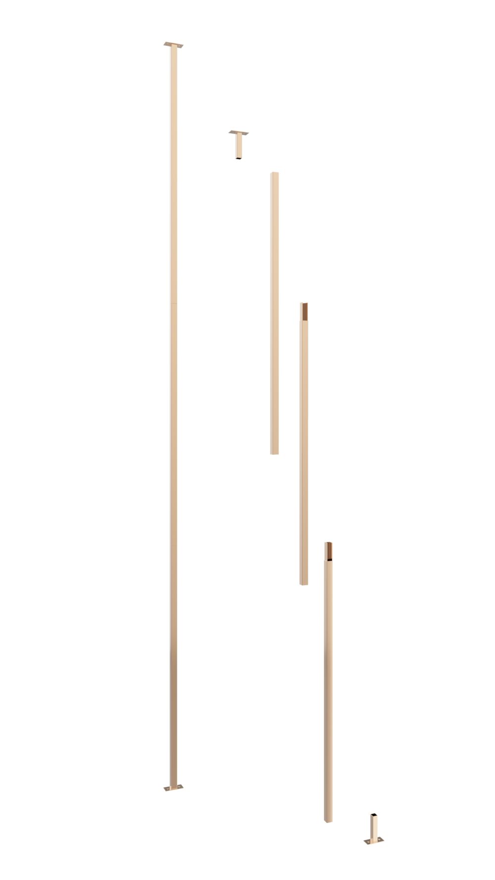 VintageView Helix Wine Rack Post (floating wine rack system support)