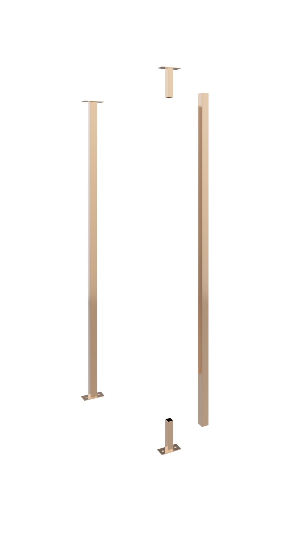 VintageView Helix Wine Rack Post (floating wine rack system support)