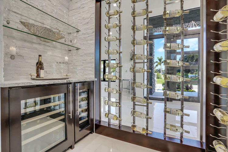 VintageView One-Sided Floating Wine Rack Kit (21-63 bottles)