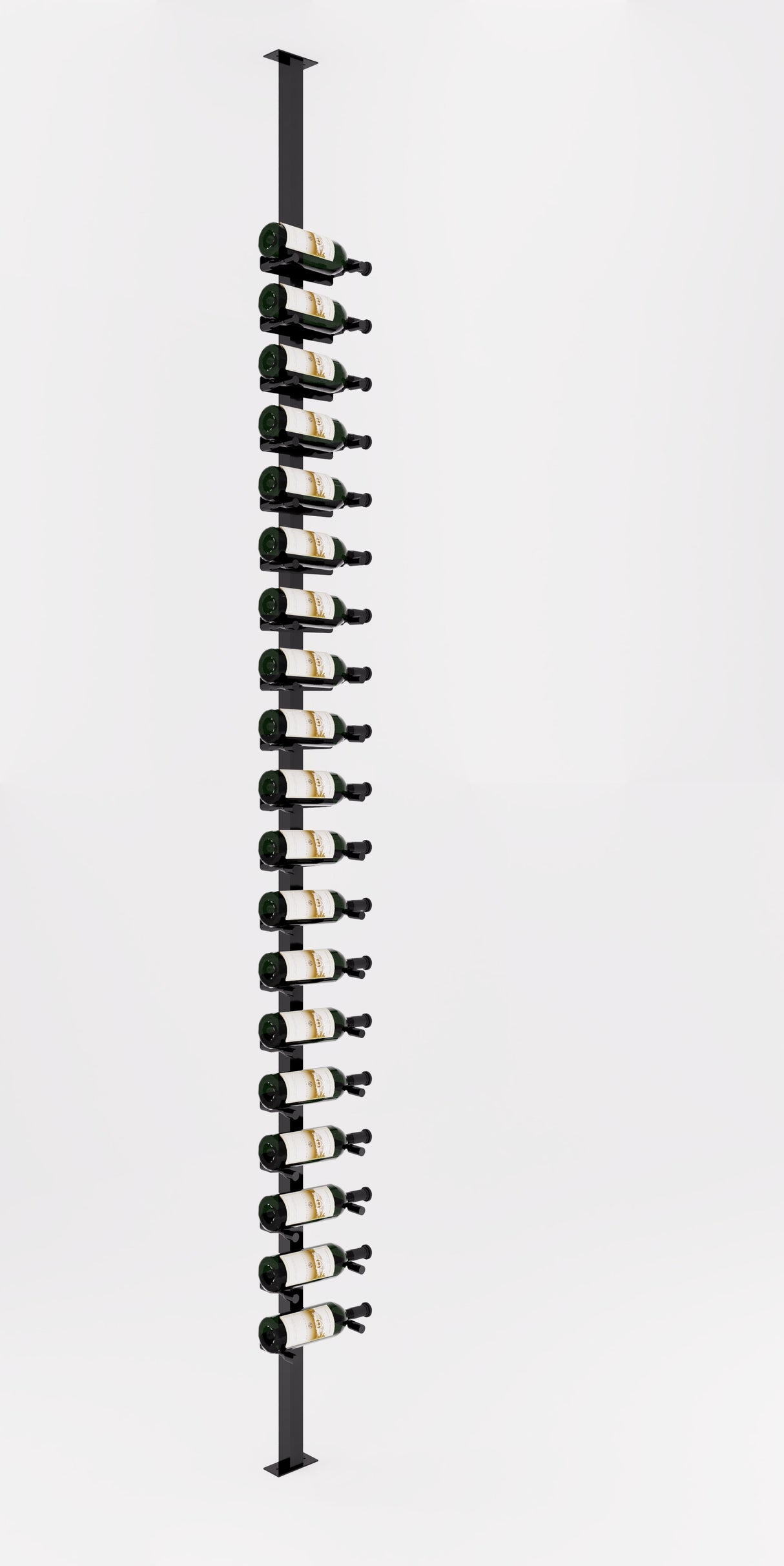 VintageView Vino Pins Post Kit: Single-Sided Label Forward Floating Wine Rack (20-60 bottles)