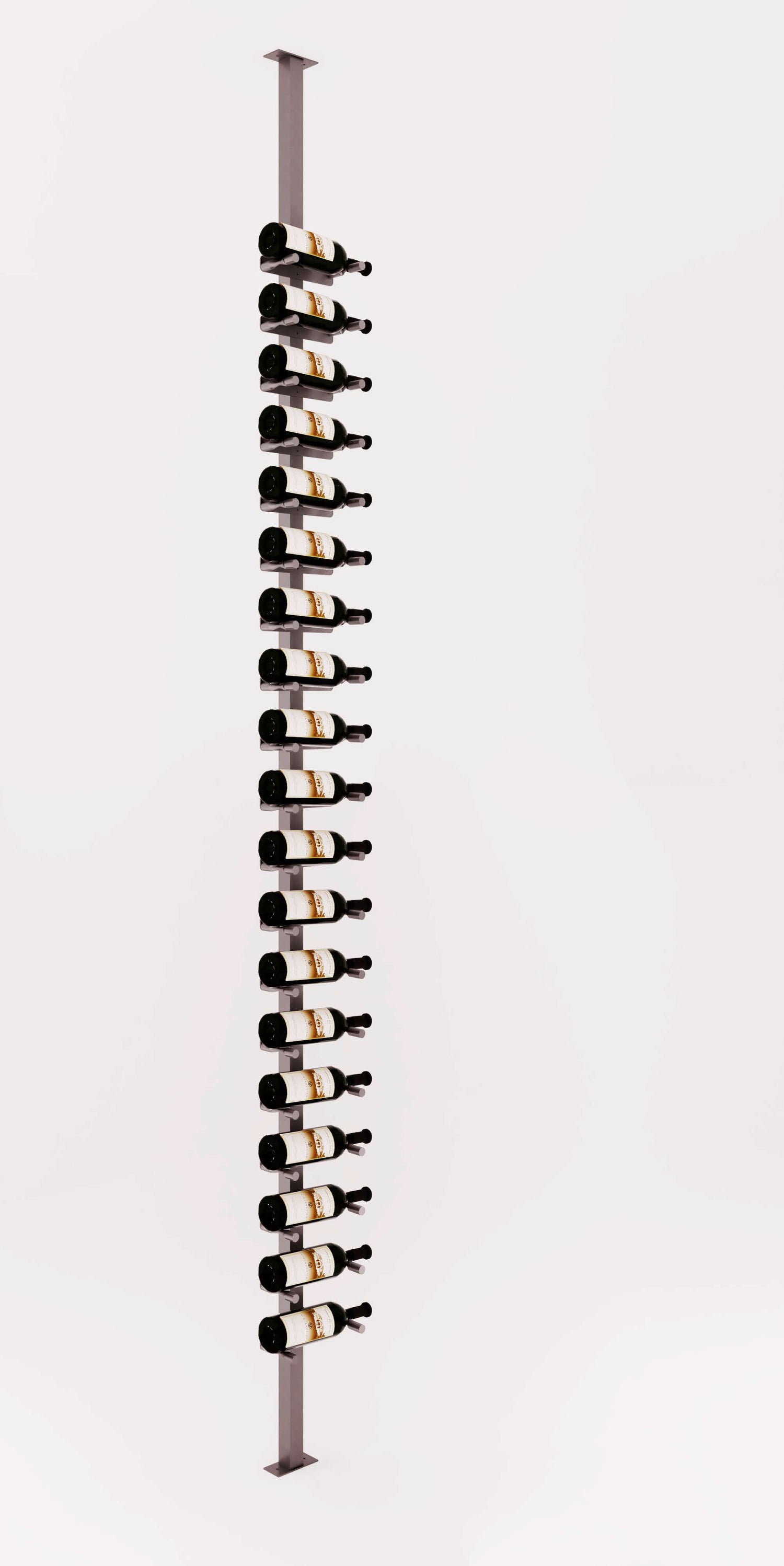 VintageView Vino Pins Post Kit: Single-Sided Label Forward Floating Wine Rack (20-60 bottles)