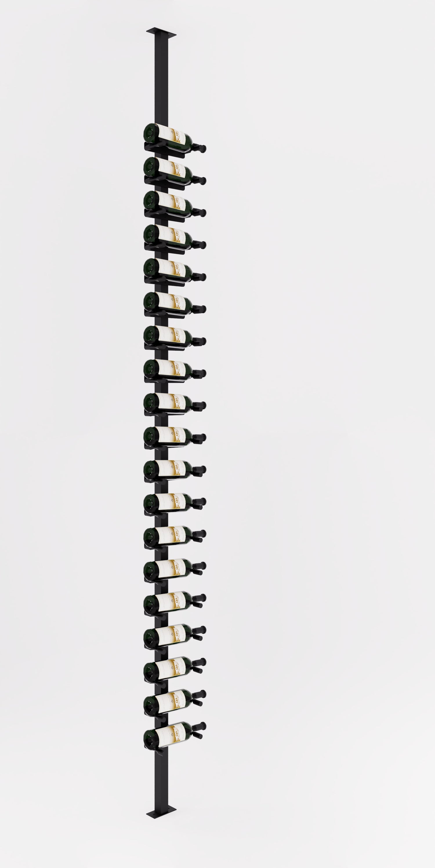 VintageView Vino Pins Post Kit: Single-Sided Label Forward Floating Wine Rack (20-60 bottles)