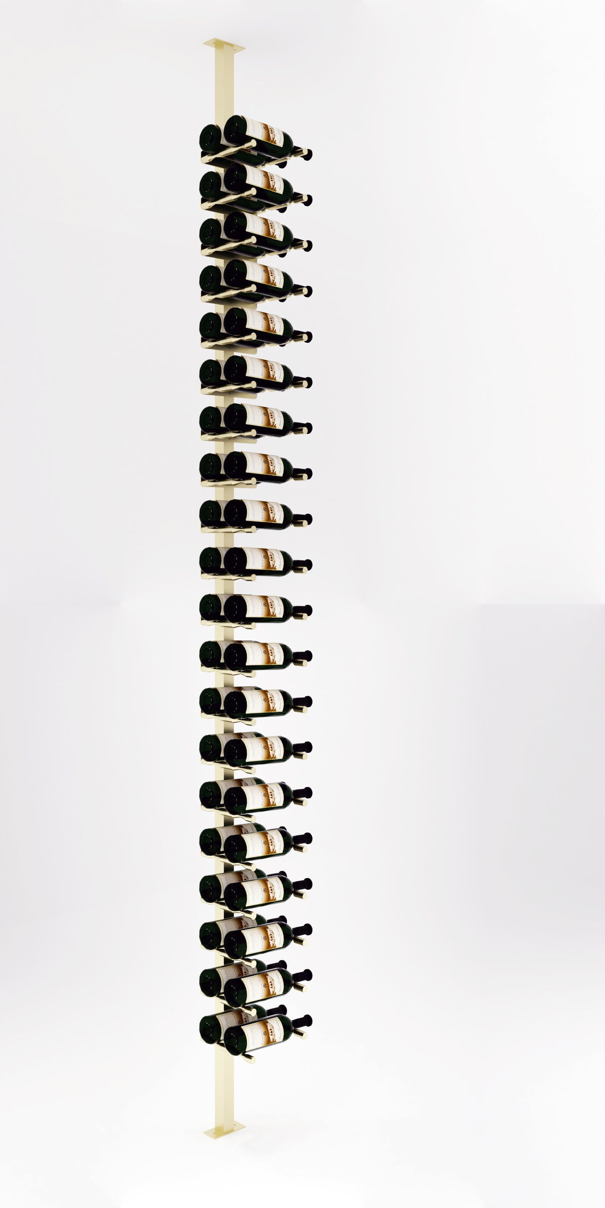 VintageView Vino Pins Post Kit: Single-Sided Label Forward Floating Wine Rack (20-60 bottles)