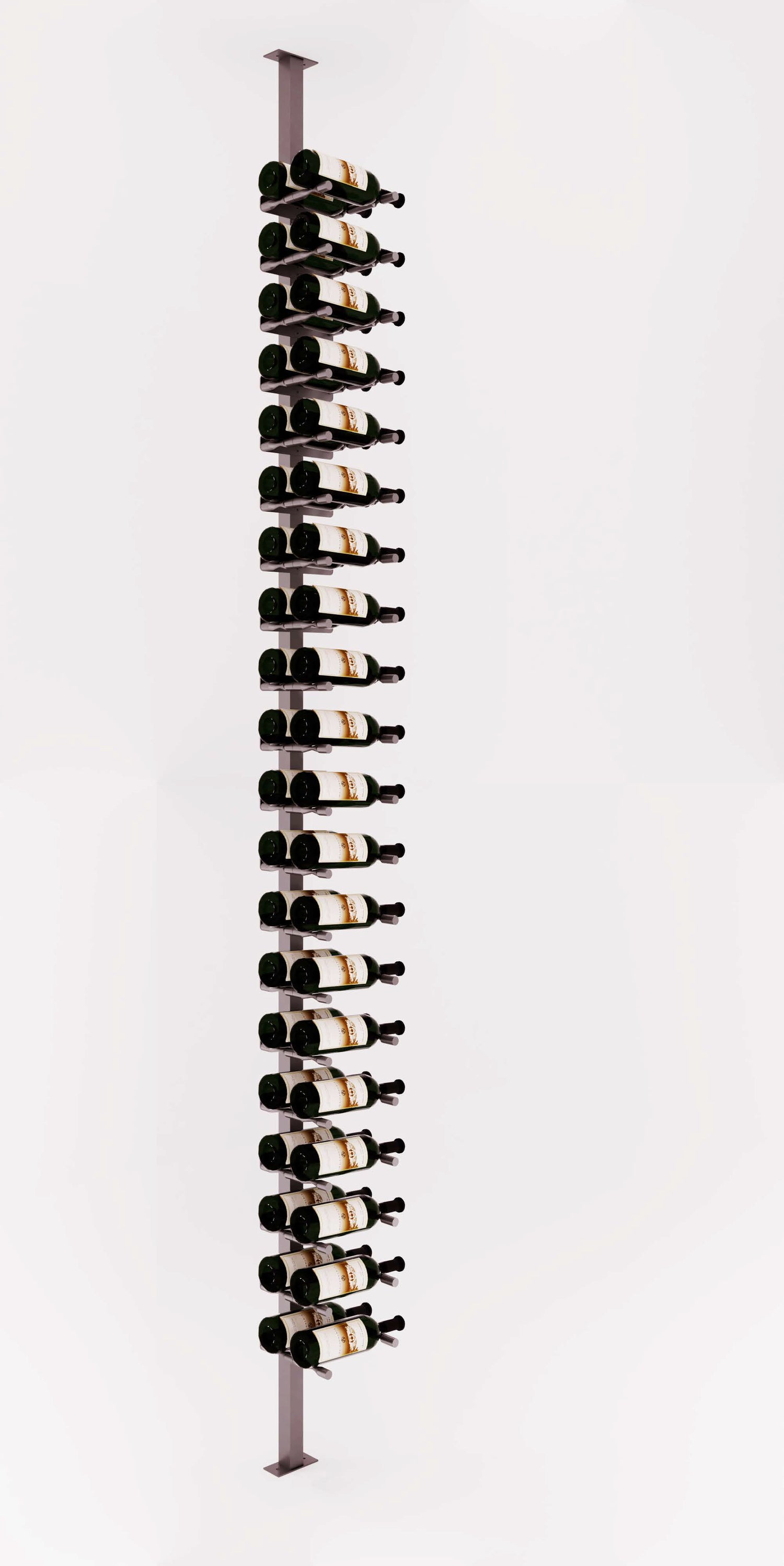 VintageView Vino Pins Post Kit: Single-Sided Label Forward Floating Wine Rack (20-60 bottles)