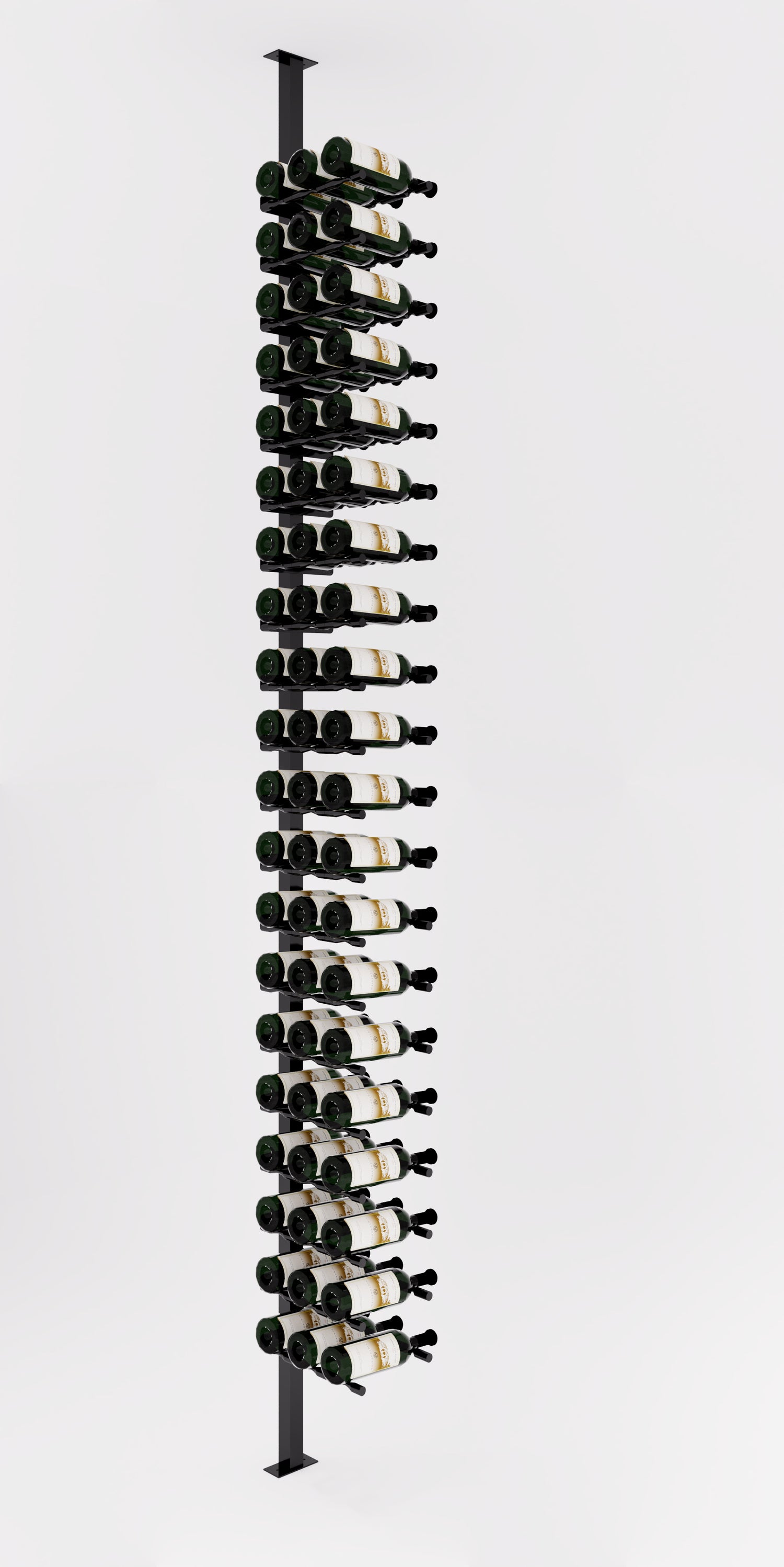 VintageView Vino Pins Post Kit: Single-Sided Label Forward Floating Wine Rack (20-60 bottles)