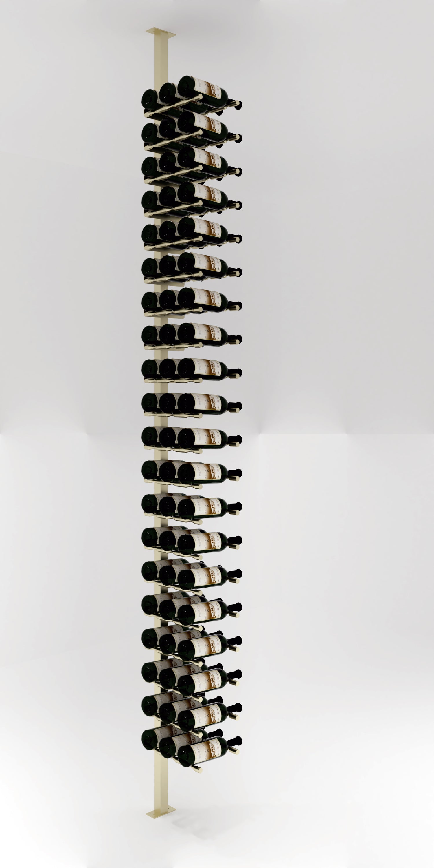 VintageView Vino Pins Post Kit: Single-Sided Label Forward Floating Wine Rack (20-60 bottles)