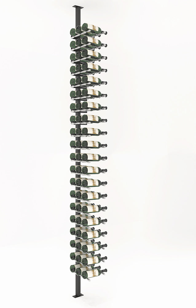 VintageView Vino Pins Post Kit: Single-Sided Label Forward Floating Wine Rack (20-60 bottles)